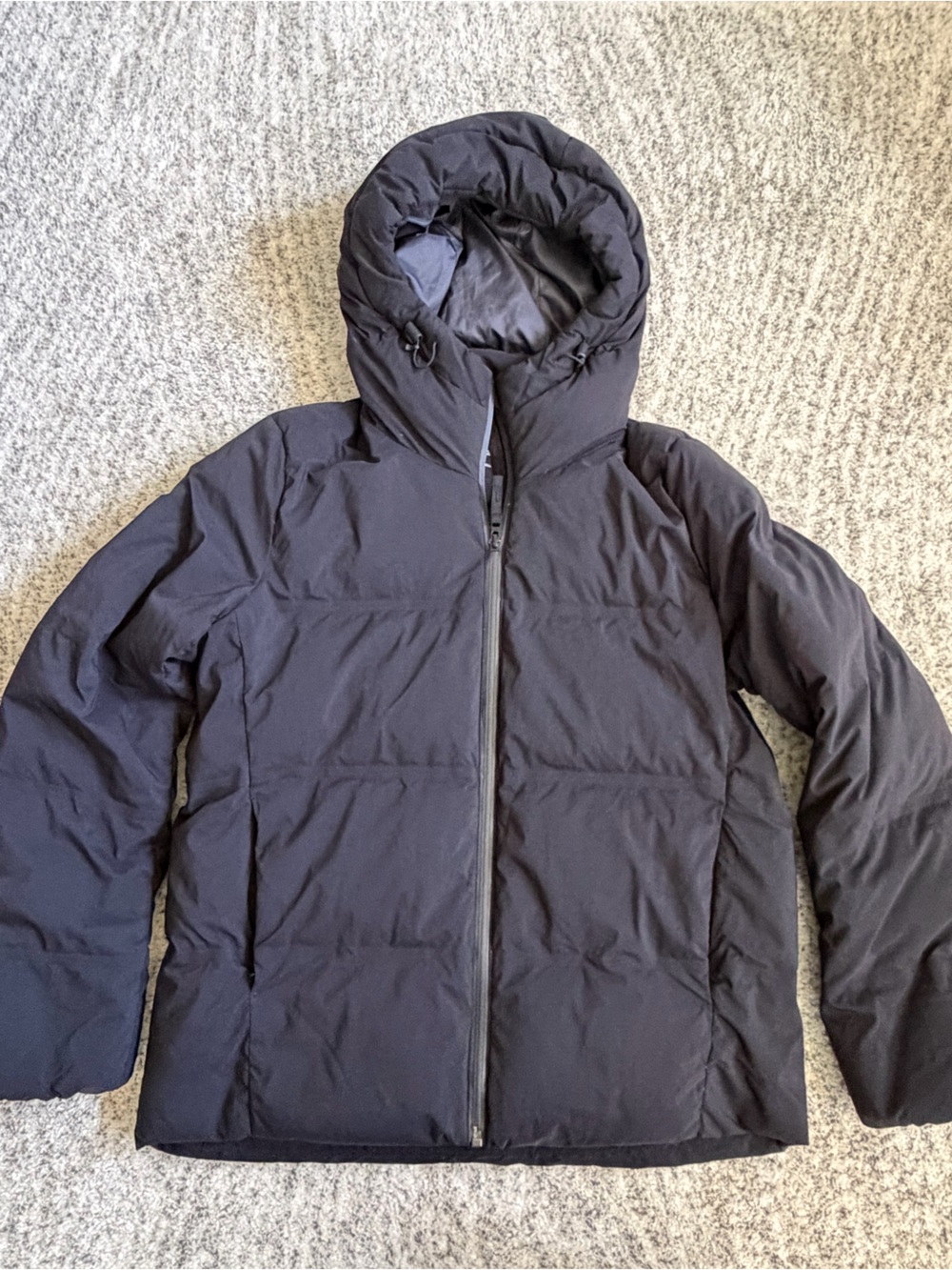 Black Hooded Puffer Jacket - Lightweight Insulated Coat